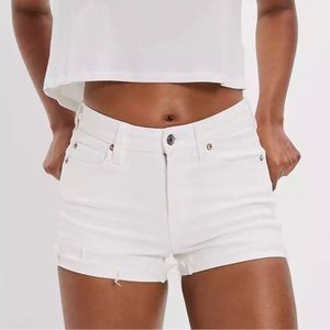 AEO White Hi-Rise Festival Shorts